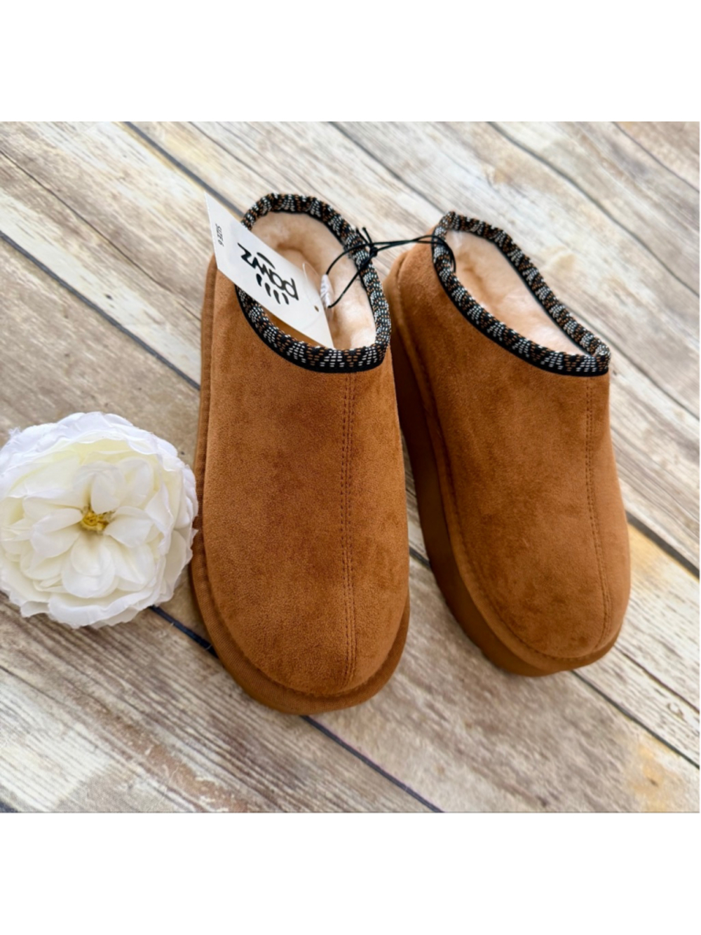 NWT CHESTNUT SLIPPERS-SIZE 6 - Picture 2 of 10